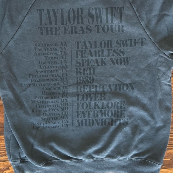 Taylor Swift Eras Tour Through LA Hoodie - Size M - Charcoal - Picture 2 of 8